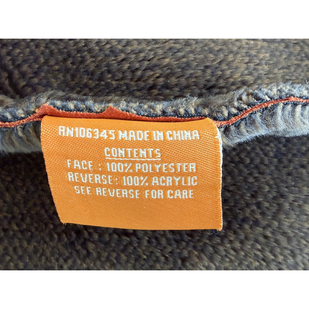Royal Prestige Crocodile Embossed Faux Leather Shearling Jacket Rust Brown Sz-L - Picture 4 of 11